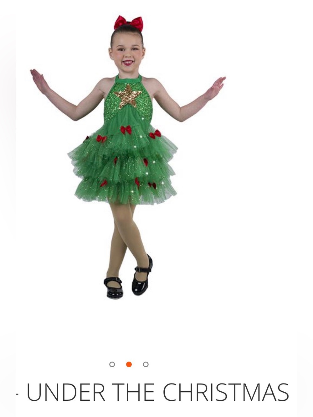 ✨ Adorable Christmas Tree Sequin Tutu Dance Costume / Holiday Dress ✨